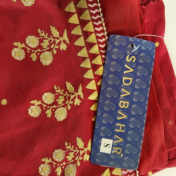 Womens Designer Trouser Pants Embellished Silk Viscose Sadabahar Brand Pakistani - Picture 16 of 16